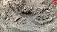 کشف اسکلت ۱۲ هزار ساله در  مازندران / عکس