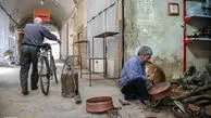 تصاویر/ صوت خاموش مسگری در بازار یزد