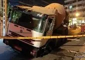 واژگونی وحشتناک کامیون در بزرگراه تهران
