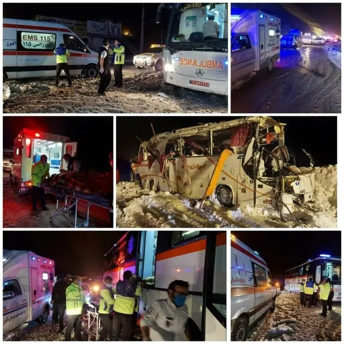 واژگونی اتوبوس و تلفات سنگین تیم فوتسال