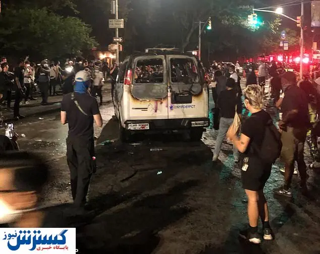 زبانه کشیدن خشم معترضان در واکنش به تهدید بی سابقه ترامپ/فیلم