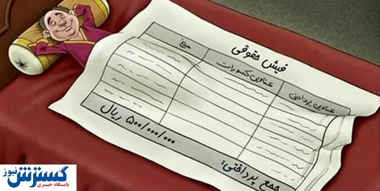 باز هم حقوق های نجومی جنجالی شد! +سند