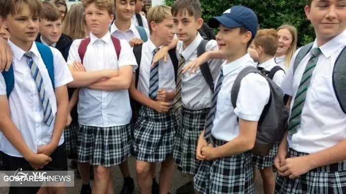 درخواست عجیب یک مدرسه‌ از پسران؛ دامن بپوشید!