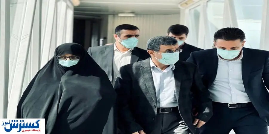 احمدی نژاد و همسرش در دبی + عکس
