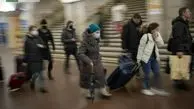 فرار مردم کی‌یف به مترو


