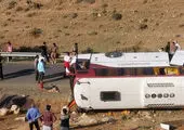 آخرین وضعیت مصدومان حادثه واژگونی اتوبوس 