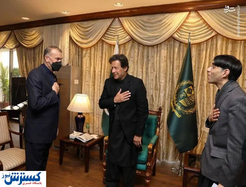 امیرعبداللهیان با عمران خان دیدار کرد + عکس