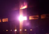 آتش سوزی یک گاراژ بزرگ در بلوار کرمان خودرو + فیلم