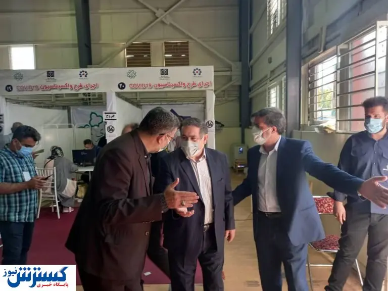 بازدید قادری از مرکز واکسیناسیون بعثت
