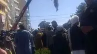 طالبان جسد ۴ اعدامی را در هرات آویزان کرد + عکس