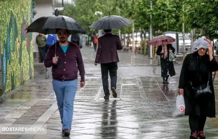 تهران چه ساعتی بارانی می‌شود؟