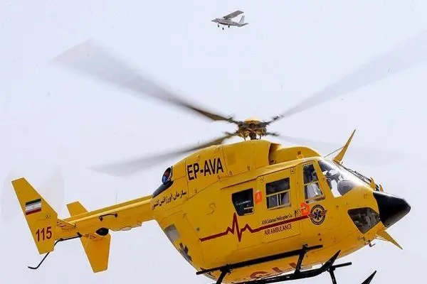 سقوط هلیکوپتر در فرودگاه ایلام
