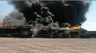 فوری/ حادثه ناگوار برای تانکر نفتی ایران در کردستان/ عکس دلخراش