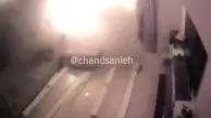 ویدئویی از اصابت موشک به مجتمع مسکونی در کی‌یف