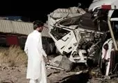 تصادف مرگبار اتوبوس مسافربری با کامیون