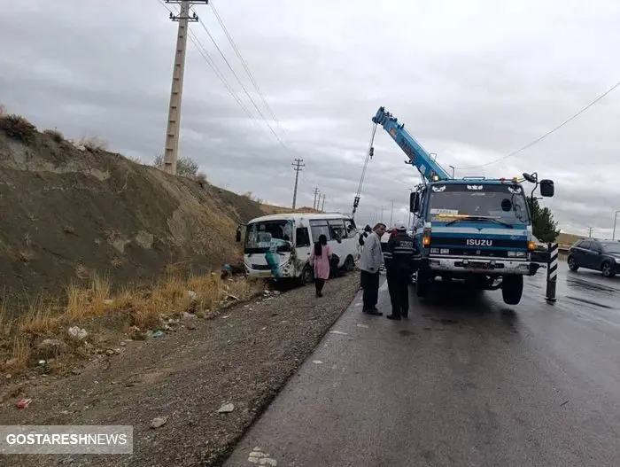 وقوع حادثه تلخ در جاده دماوند امروز ۷ مهر ماه | ۱۳ نفر مصدوم شدند +عکس