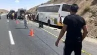 تصادف وحشتناک اتوبوس با کامیون در جاده اندیمشک