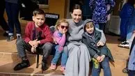 سورپرایز آنجلینا جولی برای دیدار کودکان اوکراینی + عکس