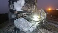  قطار در اهواز سواری پژو را نابود کرد/ ۳ نفر کشته شدند+تصویر