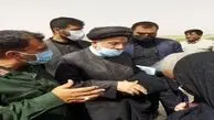 طوفان شن مانع حضور رئیسی در روستای «کروچان» کرمان نشد 