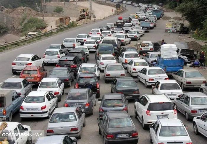 آخرین وضعیت جاده های کشور/ ترافیک سنگین در چالوس