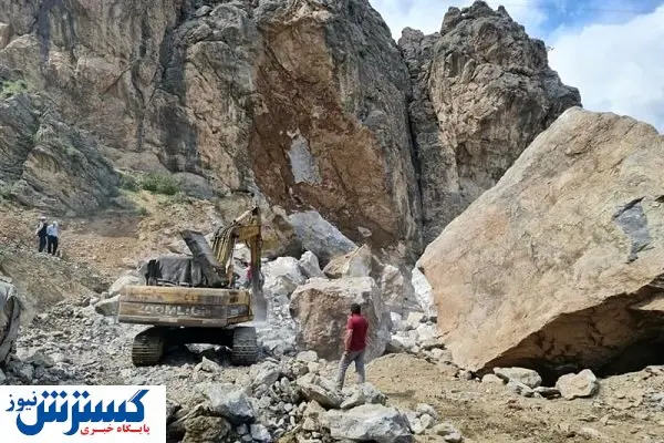 سقوط صخره در آزادراه تهران - شمال + جزئیات