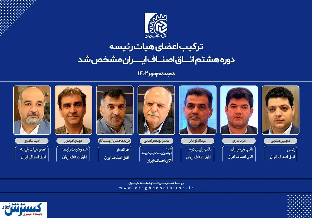 ترکیب جدید اتاق اصناف ایران معرفی شد