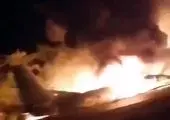 سقوط هواپیمای نیروی دریایی آمریکا در منطقه مسکونی 