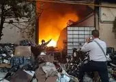 آتش‌سوزی گسترده در مسکو + فیلم