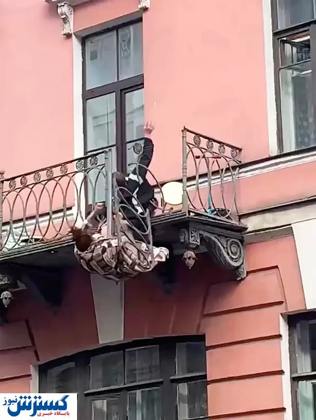 عجیبترین عکس از دعوای زن و شوهری؛ یک قدم تا مرگ