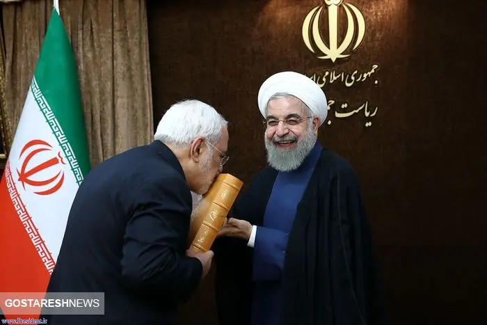 روحانی، ظریف را غافلگیر کرد+عکس
