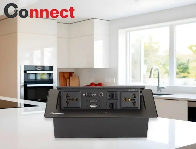 پریز کابینتی؛ زیبایی و کارایی در آشپزخانه مدرن