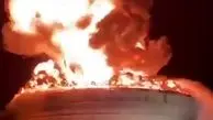 انفجار خطوط نفتی اسرائیلی‌ها / فیلم