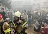 آتش‌سوزی وحشتناک در انبار چسب بازار تهران