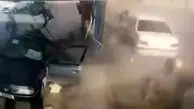 انفجار خودرو در چند متری کودک خردسال+ فیلم