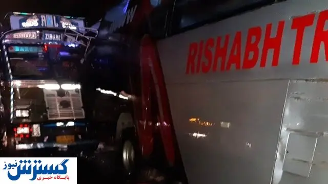 تصادف مرگبار اتوبوس با کامیون+عکس