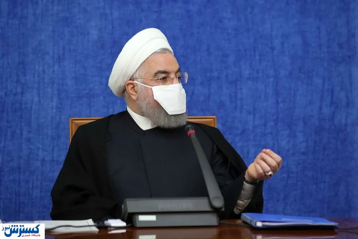 ماسک عجیب روحانی در جلسه ستاد هماهنگی اقتصادی + عکس