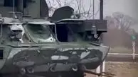 انتقال پدافند هوایی روسیه با تراکتور کشاورز اوکراینی + فیلم