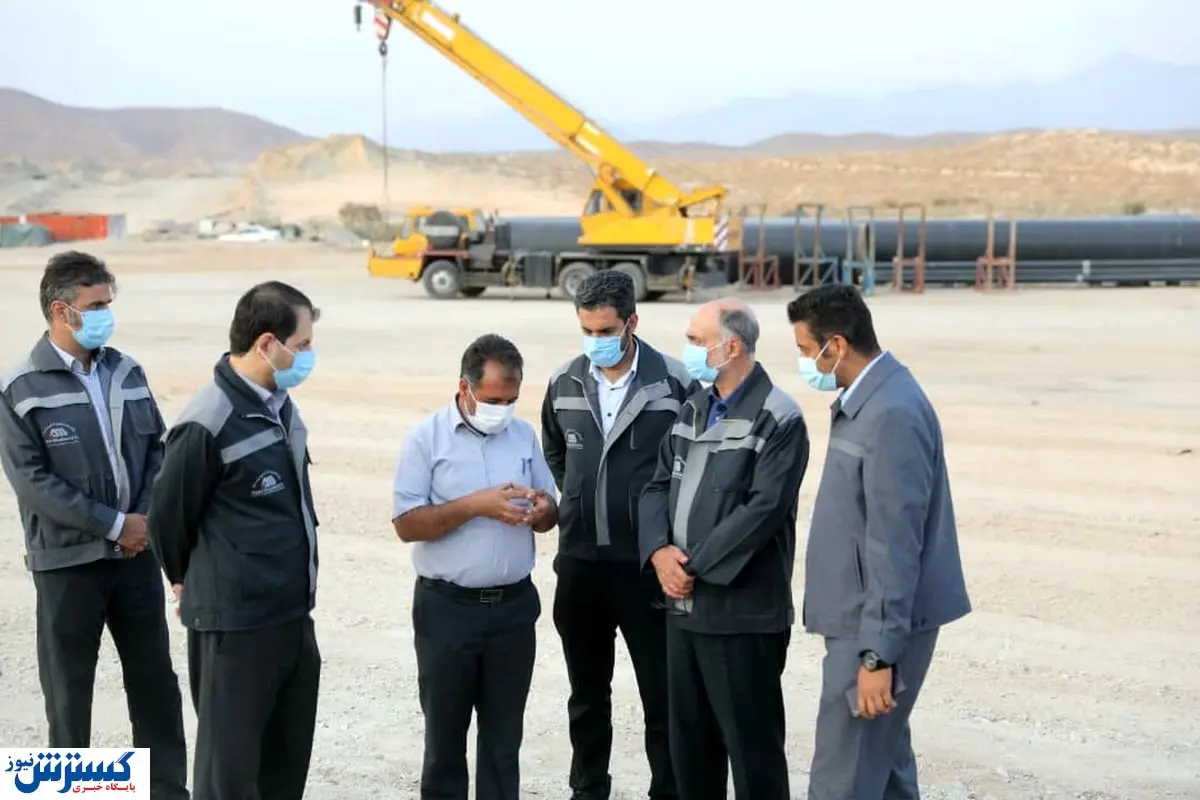 بازدید مدیرعامل گل گهر از پروژه انتقال آب خلیجفارس