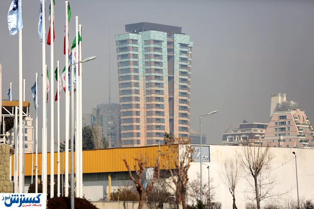 چتر سیاه آلودگی بر روی تهران