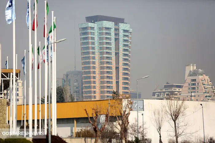 چتر سیاه آلودگی بر روی تهران
