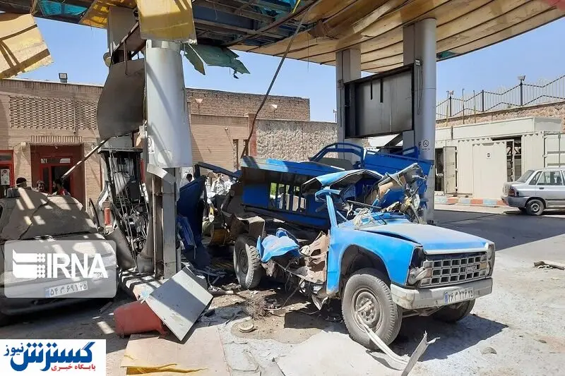انفجار جایگاه سوخت در مهاباد/ یک کارگر جان باخت

