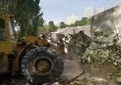 تخریب یک سازه غیرمجاز در تهران