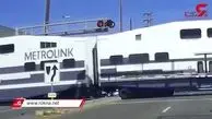 تصادف وحشتناک قطار با ماشین + فیلم