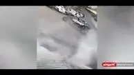 اقدام عجیب راننده هنگام چپ کردن با خودروی آفرود در تهران