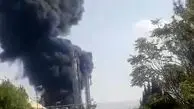 انفجار و آتش سوزی در پتروشیمی ایلام + فیلم