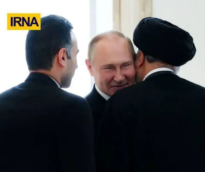 قاب صمیمانه پوتین در دیدار با رئیسی +عکس