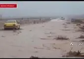 کرمان درگیر طوفان گرد و خاک و باران + فیلم
