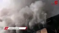 آتش سوزی وحشتناک در خیابان قزوین + ‌فیلم و تصویر