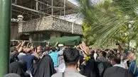 تشییع جنازه آیت الله فاطمی نیا در دانشگاه تهران + عکس